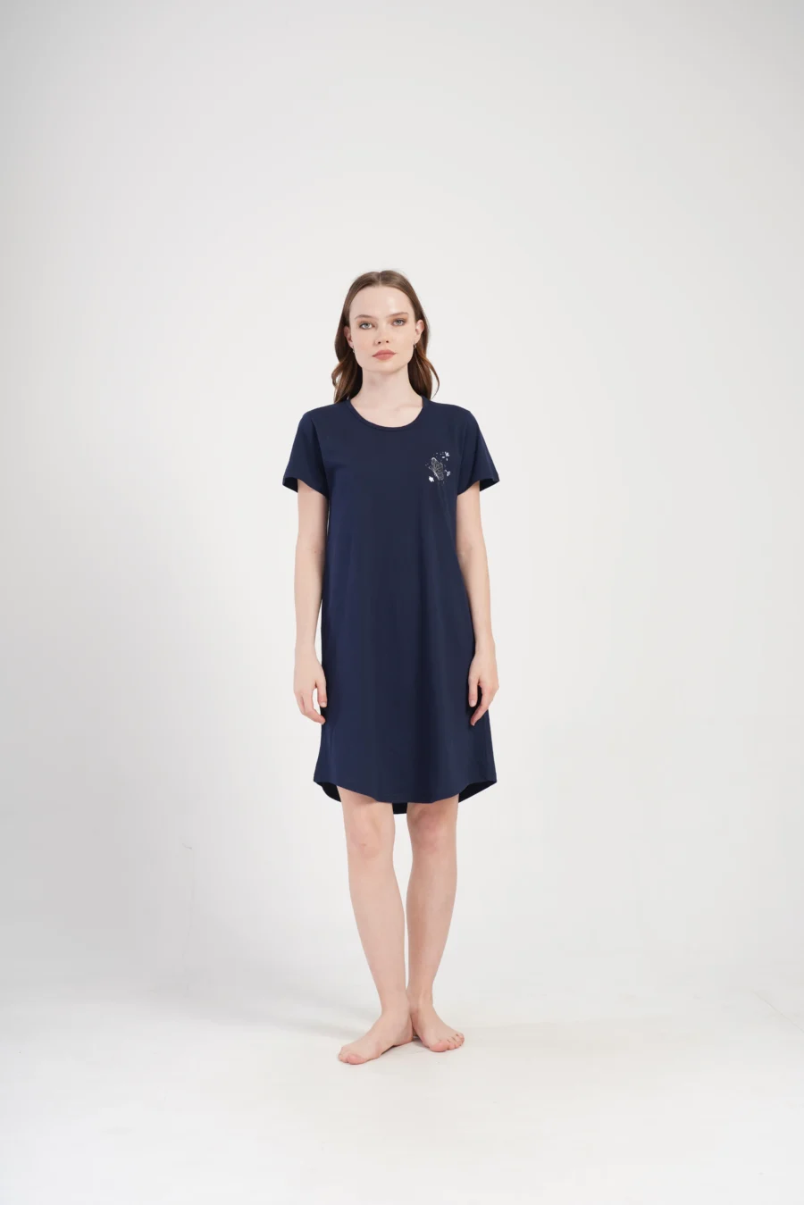 Koszula Nocna Vienetta Night Whisper, Granatowy, r. M-XXL