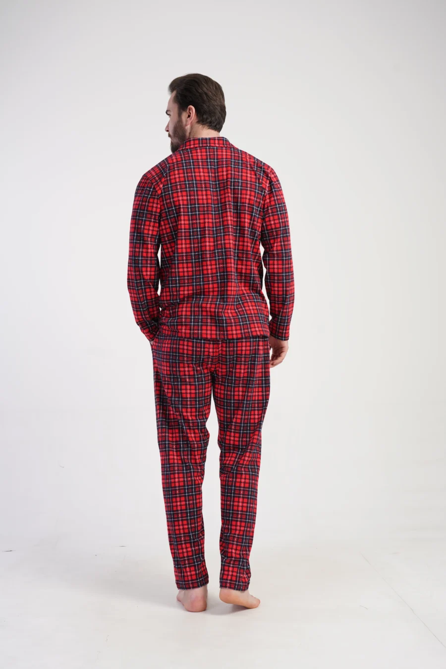 Piżama Męska Vienetta Red Vibes, Czerwony, r. M-XXL - obrazek 5