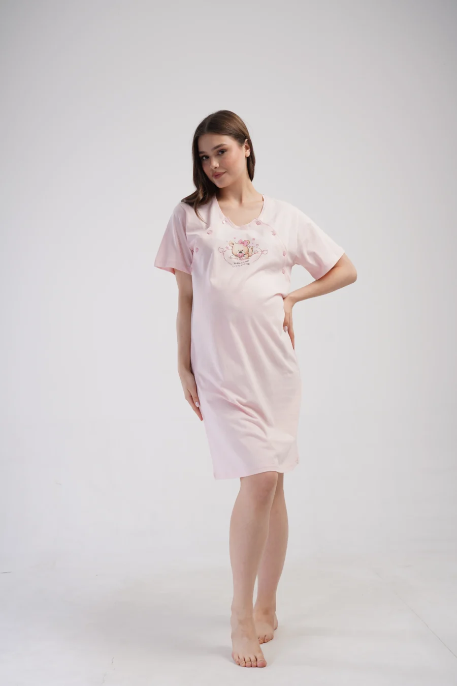 Koszula do Karmienia Vienetta Welcome, Różowy, r. M-XXL - obrazek 6