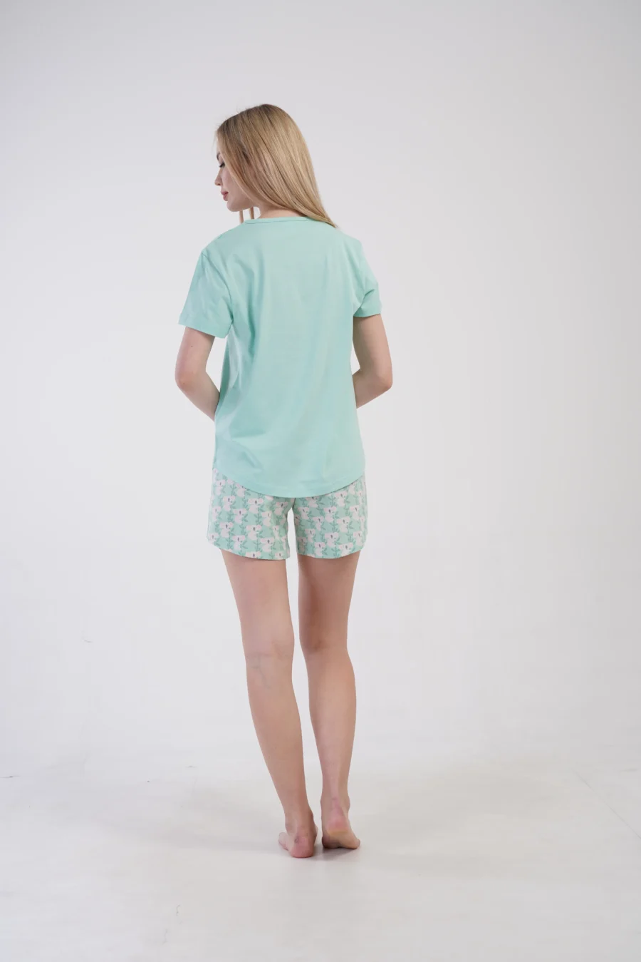 Piżama Damska Vienetta Bear Comfort, Zielony, S -XL - obrazek 5