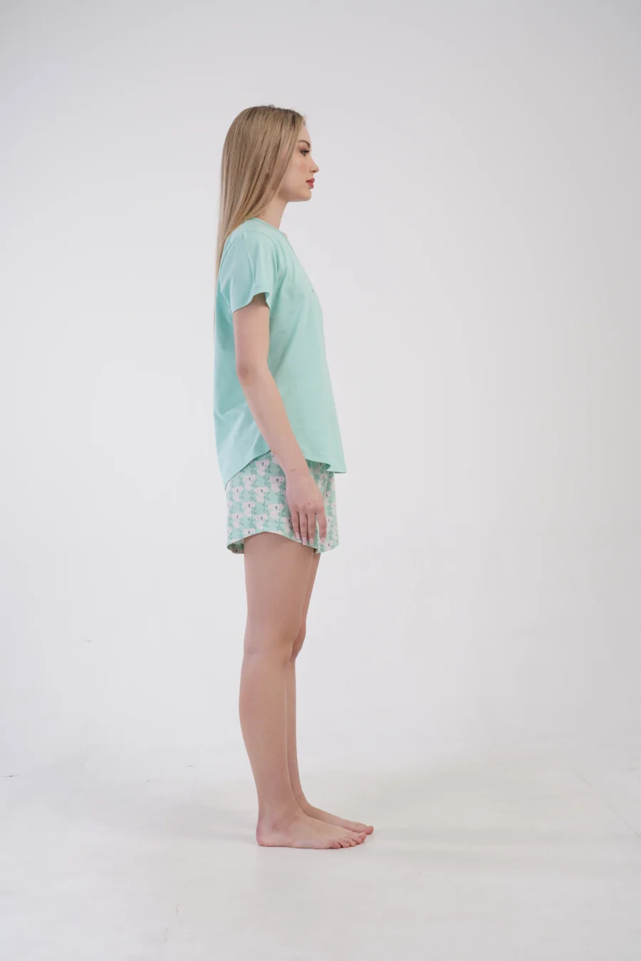 Piżama Damska Vienetta Bear Comfort, Zielony, S -XL - obrazek 6