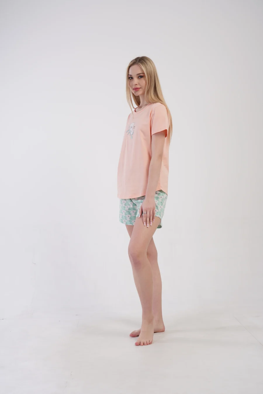 Piżama Damska Vienetta Bear Comfort, Różowy, S -XL - obrazek 3