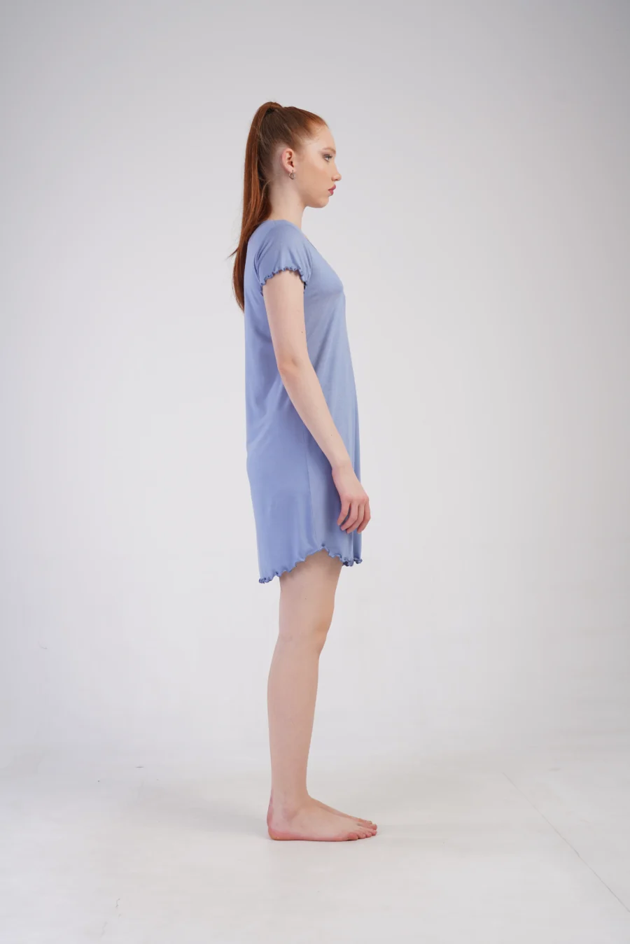 Koszula Nocna Vienetta Blue Vibes, Niebieski, r. S-XL - obrazek 6
