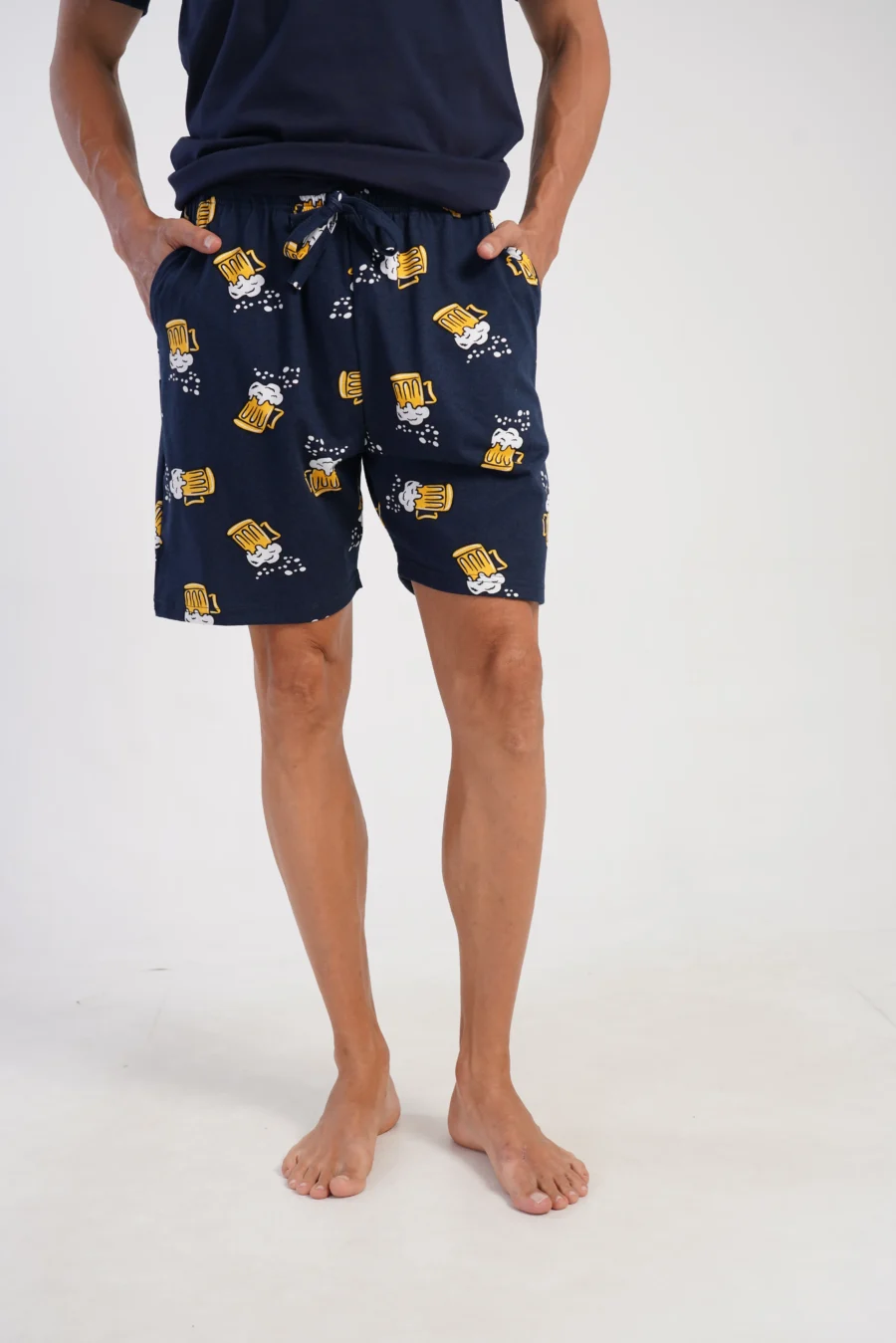 Piżama Męska Vienetta Beer Vibes, Granatowy, r. M-XXL - obrazek 5