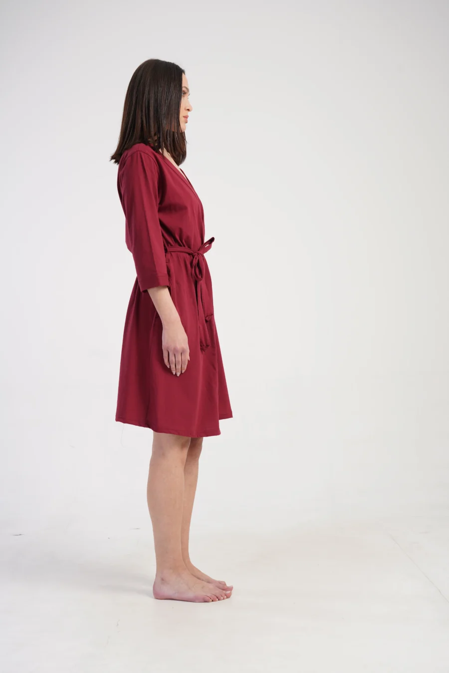 Szlafrok damski Vienetta Red Cotton, Czerwony, r. 1XL - 3XL - obrazek 6