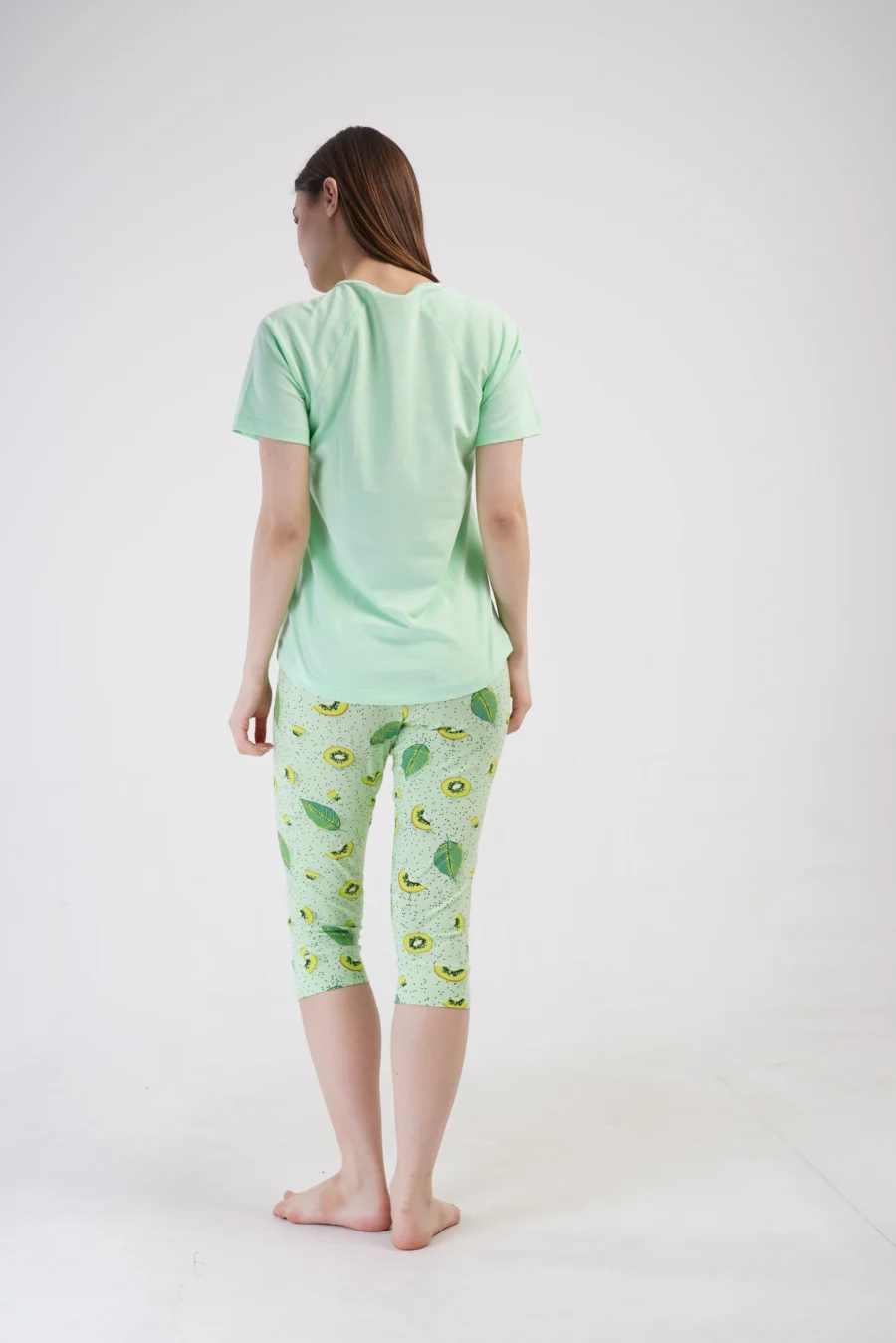 Piżama Damska Vienetta Kiwi Chill, Zielony, r. S-XL - obrazek 3
