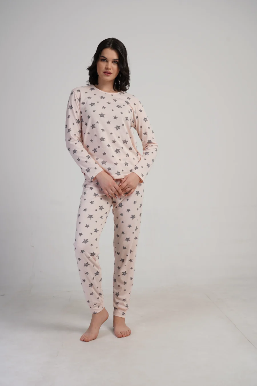 Piżama Damska Vienetta Star Comfort, Różowy, r. S-XL - obrazek 2