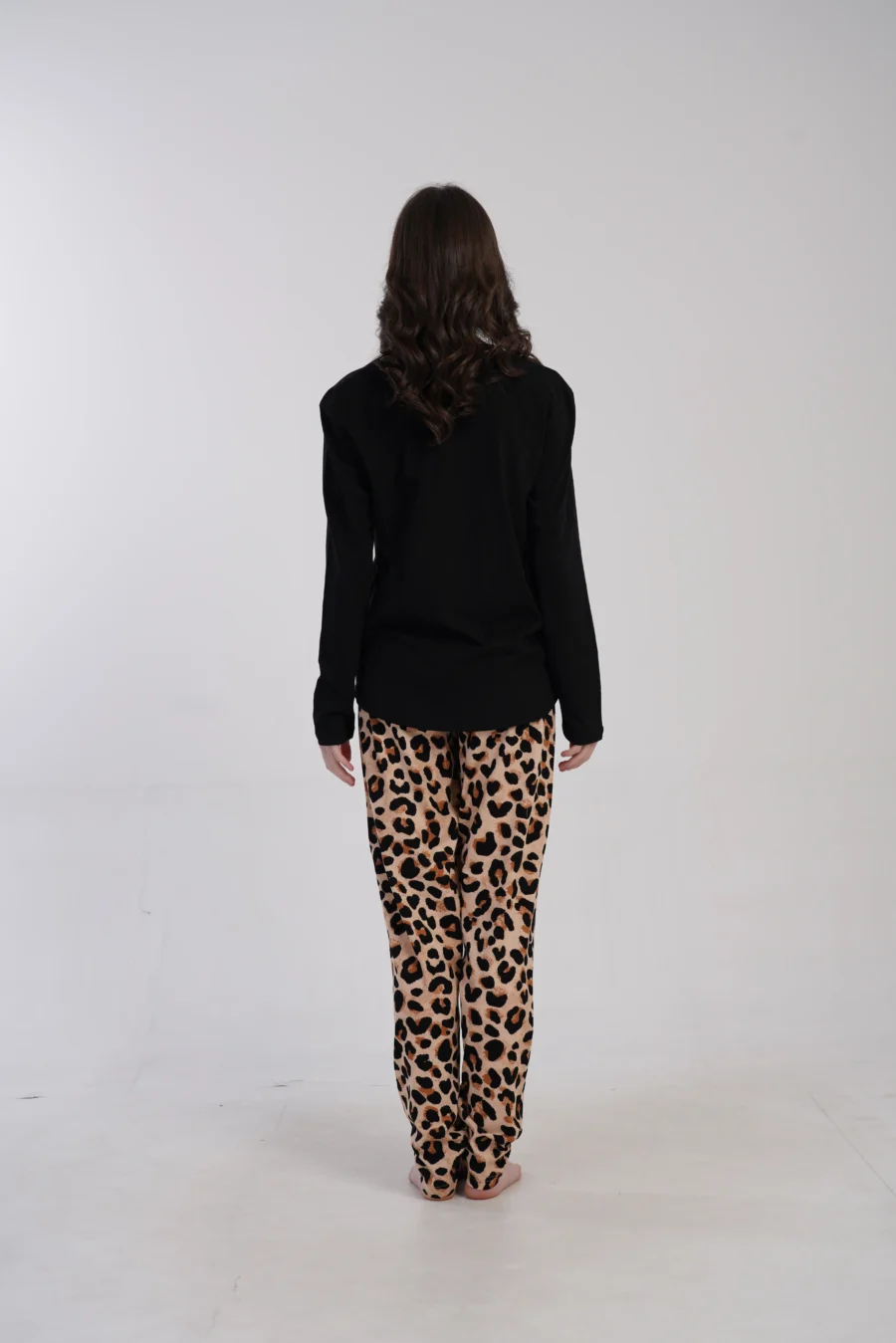 Piżama Damska Vienetta Panther Heart, Czarny, r. M-XXL - obrazek 3