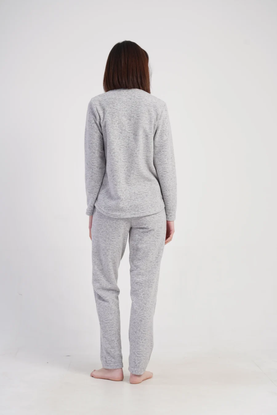 Piżama Damska Polarowa Vienetta Polar Dream, Szary, r. S-XL - obrazek 5