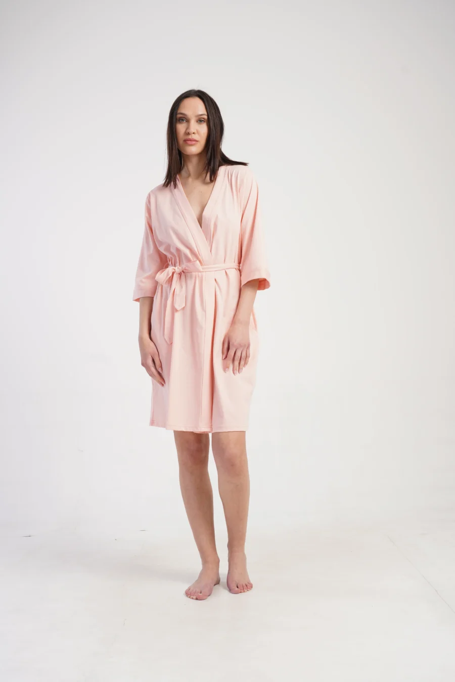 Szlafrok damski Vienetta Pink Wrap, Różowy, r. S-XXL - obrazek 2