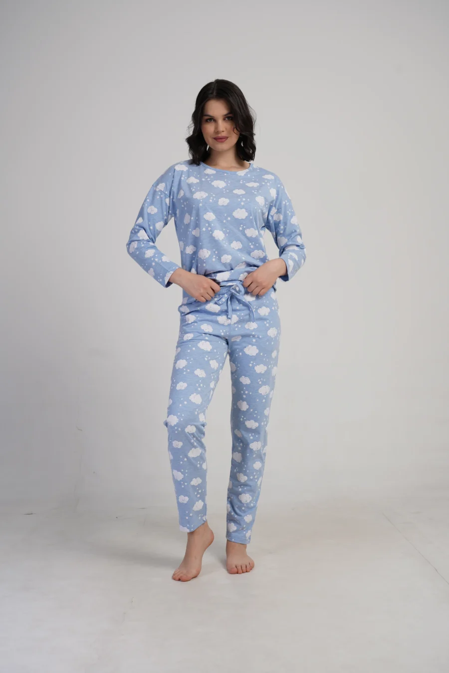 Piżama Damska Vienetta Cloud Dream, Niebieski, r. S-XL