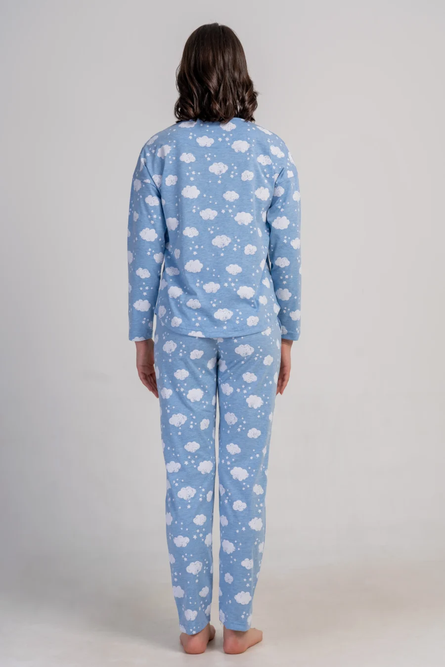 Piżama Damska Vienetta Cloud Dream, Niebieski, r. S-XL - obrazek 4