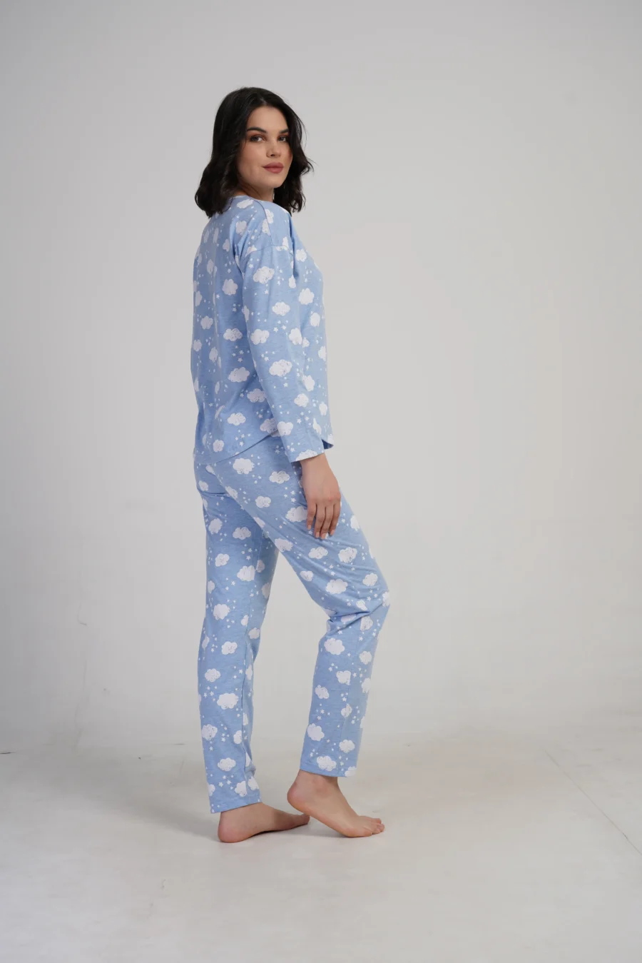 Piżama Damska Vienetta Cloud Dream, Niebieski, r. S-XL - obrazek 5