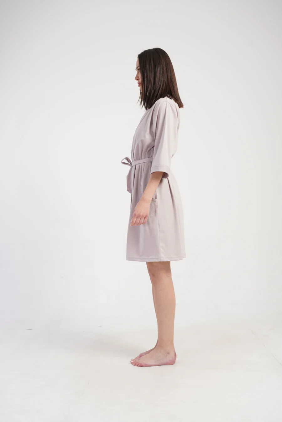 Szlafrok damski Vienetta Peach Cotton, Beżowy, r. 1XL - 3XL - obrazek 5