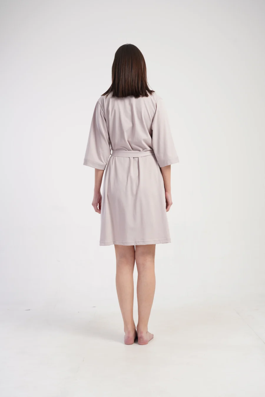 Szlafrok damski Vienetta Peach Cotton, Beżowy, r. 1XL - 3XL - obrazek 6