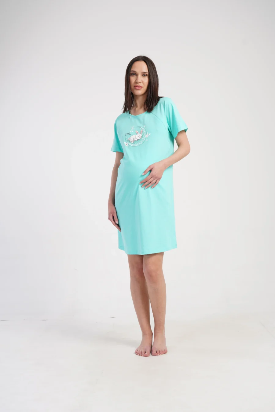 Koszula do Karmienia Vienetta Bunny Dream, Zielony, r. S-XXL - obrazek 6