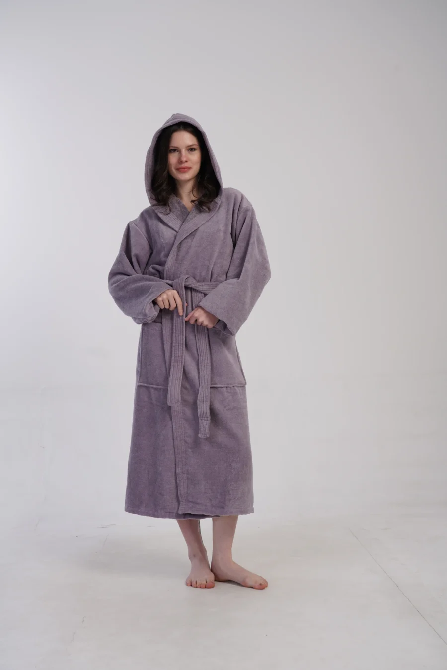 Szlafrok damski Vienetta Sweet Dreams, Fioletowy, r. M-XL