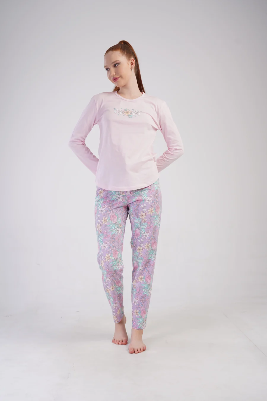 Piżama Damska Vienetta Floral Dream, Różowy, r. S-XL - obrazek 5
