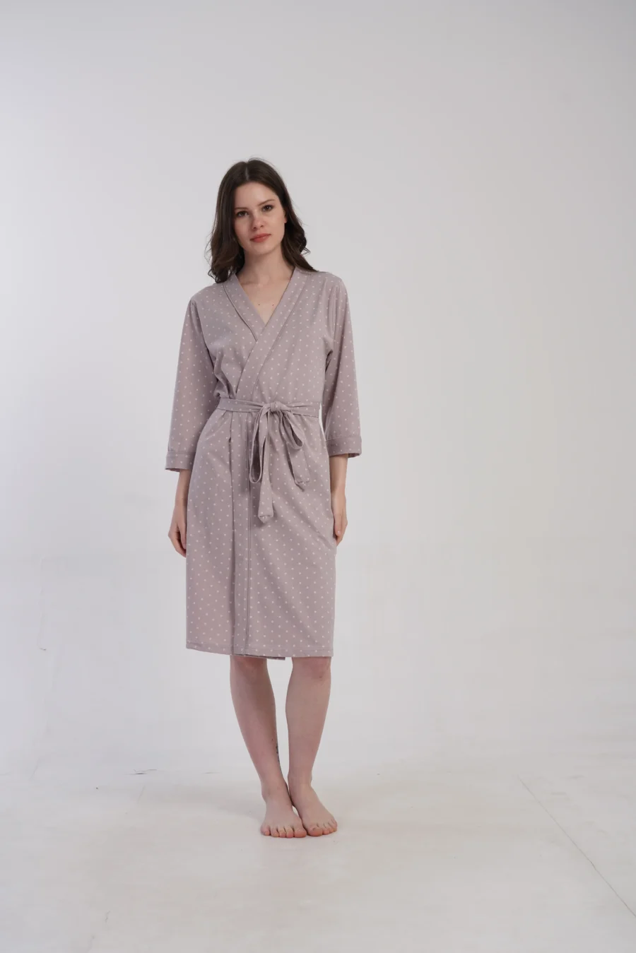Szlafrok damski Vienetta Pink Wrap, Różowy, r. 1XL - 4XL - obrazek 6
