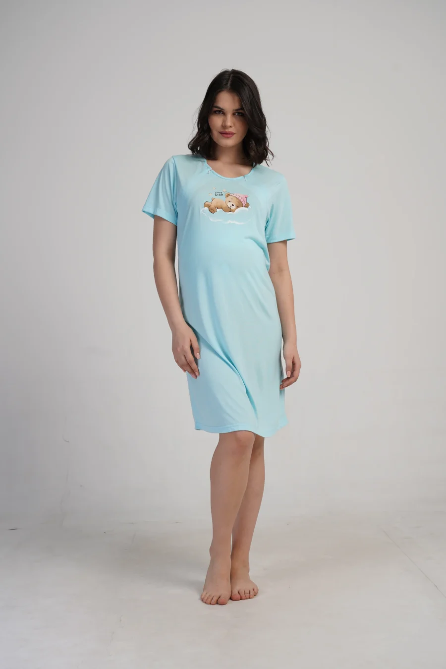 Koszula do Karmienia Vienetta Star Bear, Niebieski , r. S-XL - obrazek 2