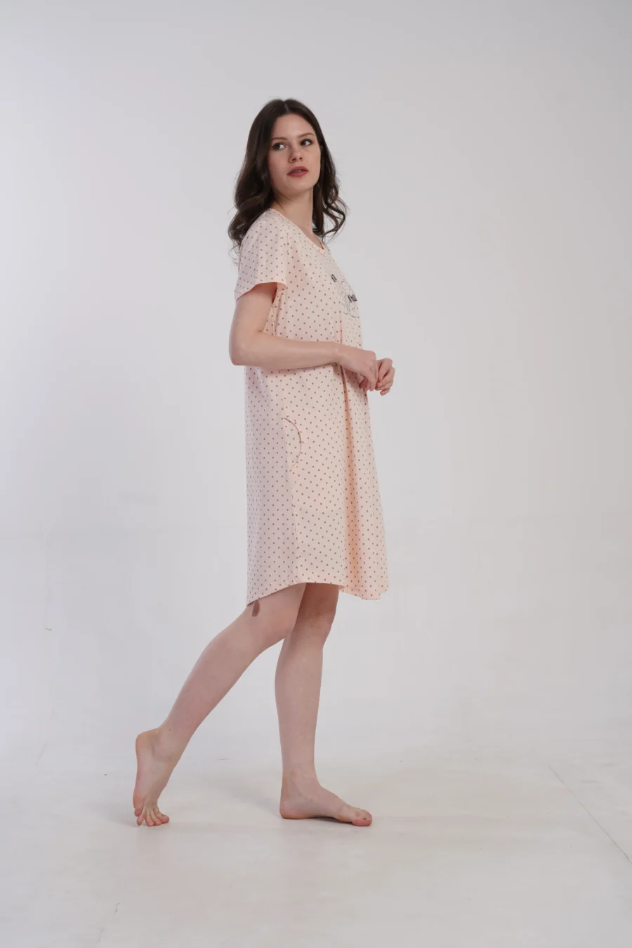 Koszula Nocna Kitty Nightdress, Różowy, r. M-XXL - obrazek 5
