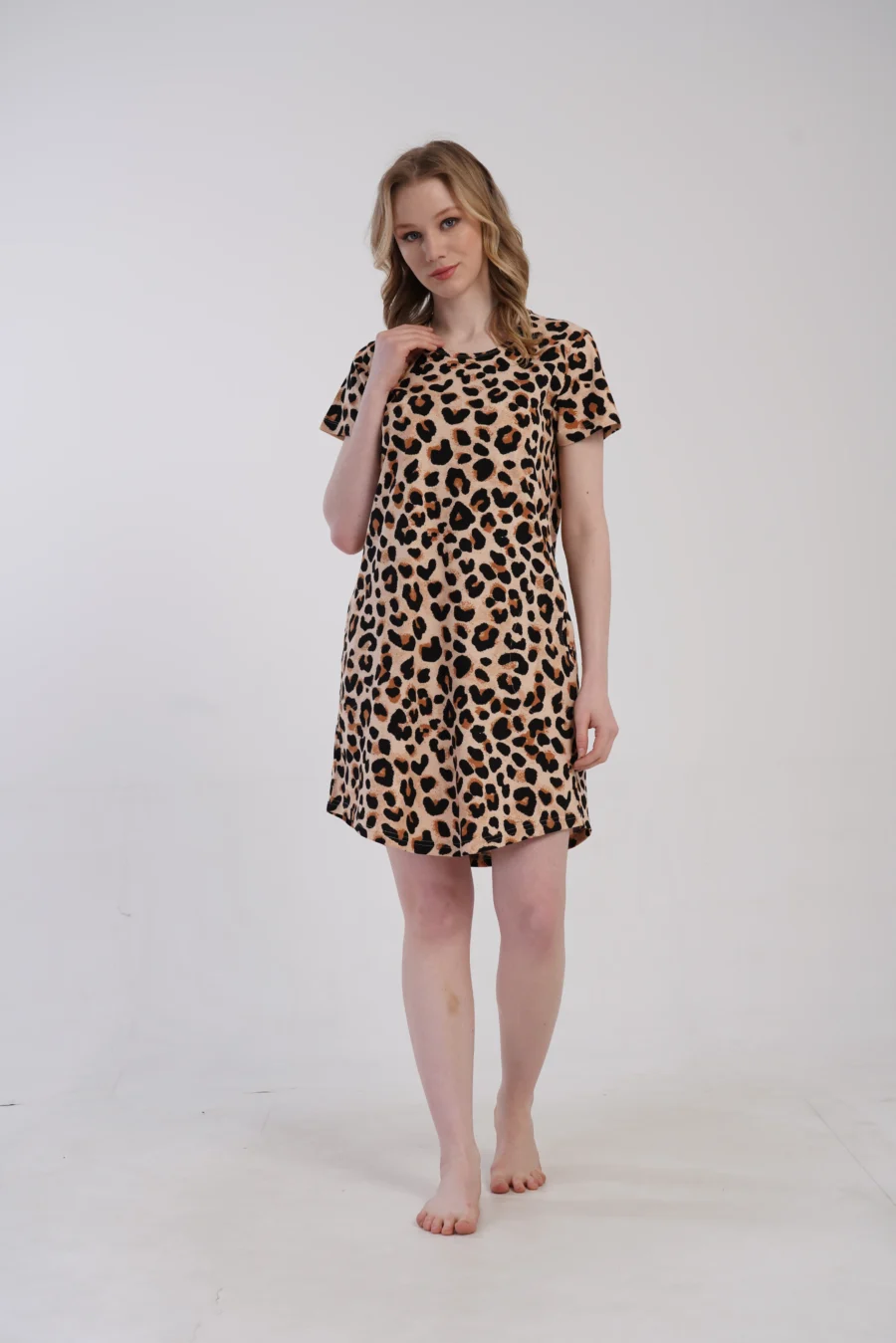 Koszula Nocna Vienetta Wild Comfort, Beżowy, r. 1XL - 4XL - obrazek 3