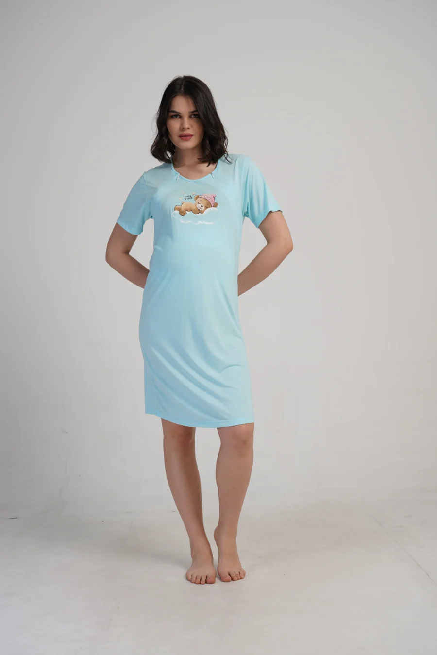 Koszula do Karmienia Vienetta Star Bear, Niebieski , r. S-XL - obrazek 5