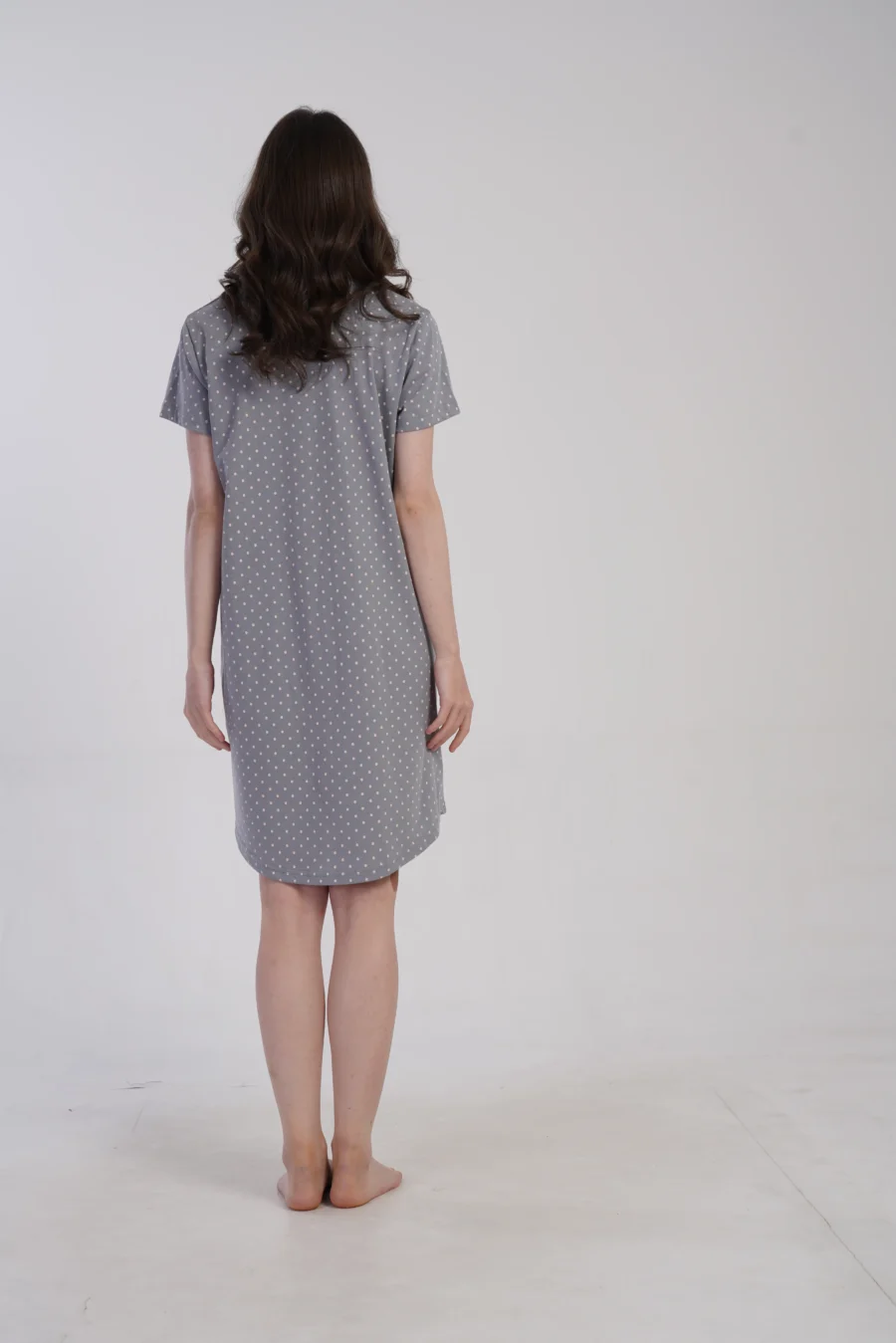 Koszula Nocna Vienetta Cat Dream, Szary, r. 1XL - 4XL - obrazek 4