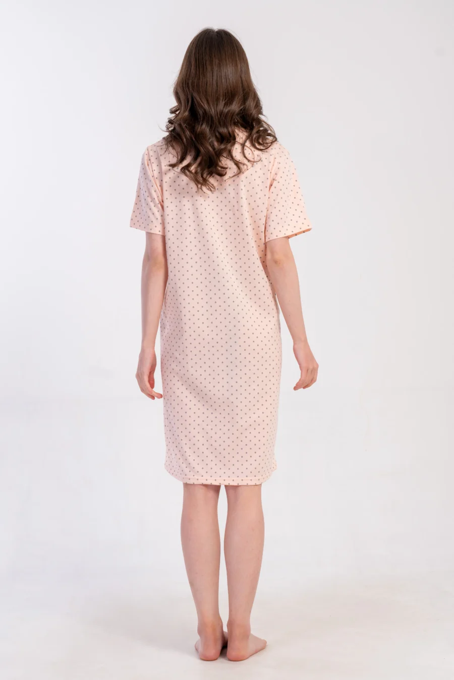 Koszula do Karmienia Vienetta Cozy Dots, Różowa, r. M-XXL - obrazek 4
