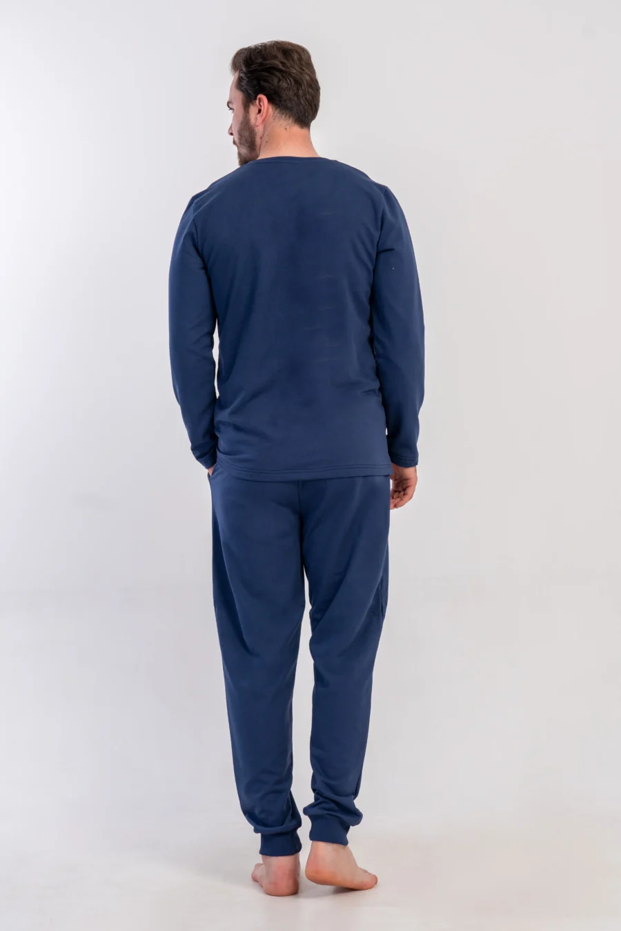Piżama Męska Vienetta Cosmic Comfort, Granatowy, r. M-XXL - obrazek 6