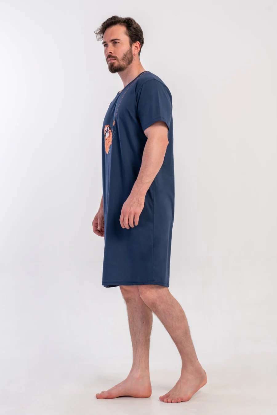 Koszula męska Vienetta Lazy Comfort, Granatowy, r. L-XXXL - obrazek 5