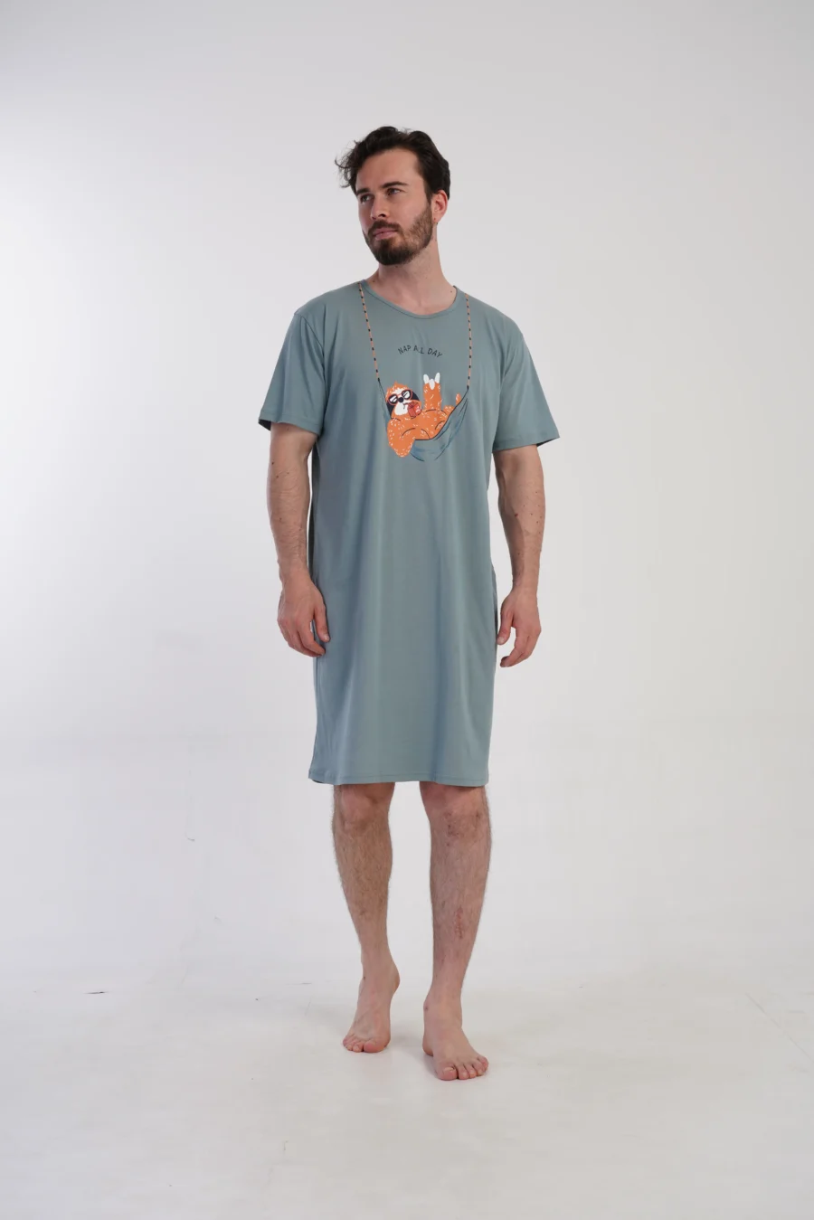 Koszula męska Vienetta Lazy Comfort, Zielony, r. L-XXXL - obrazek 2