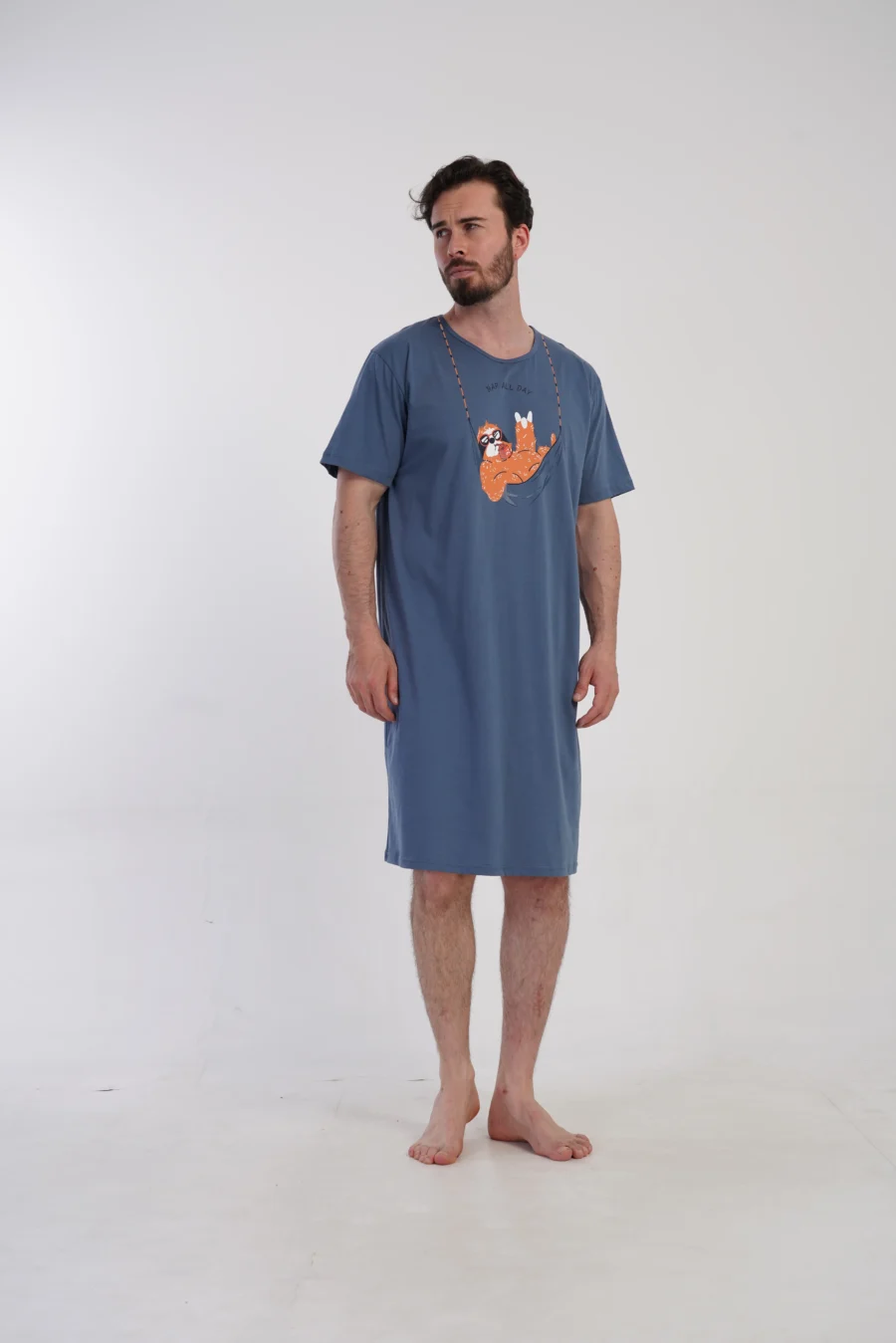 Koszula męska Vienetta Lazy Comfort, Niebieski, r. L-XXXL - obrazek 3