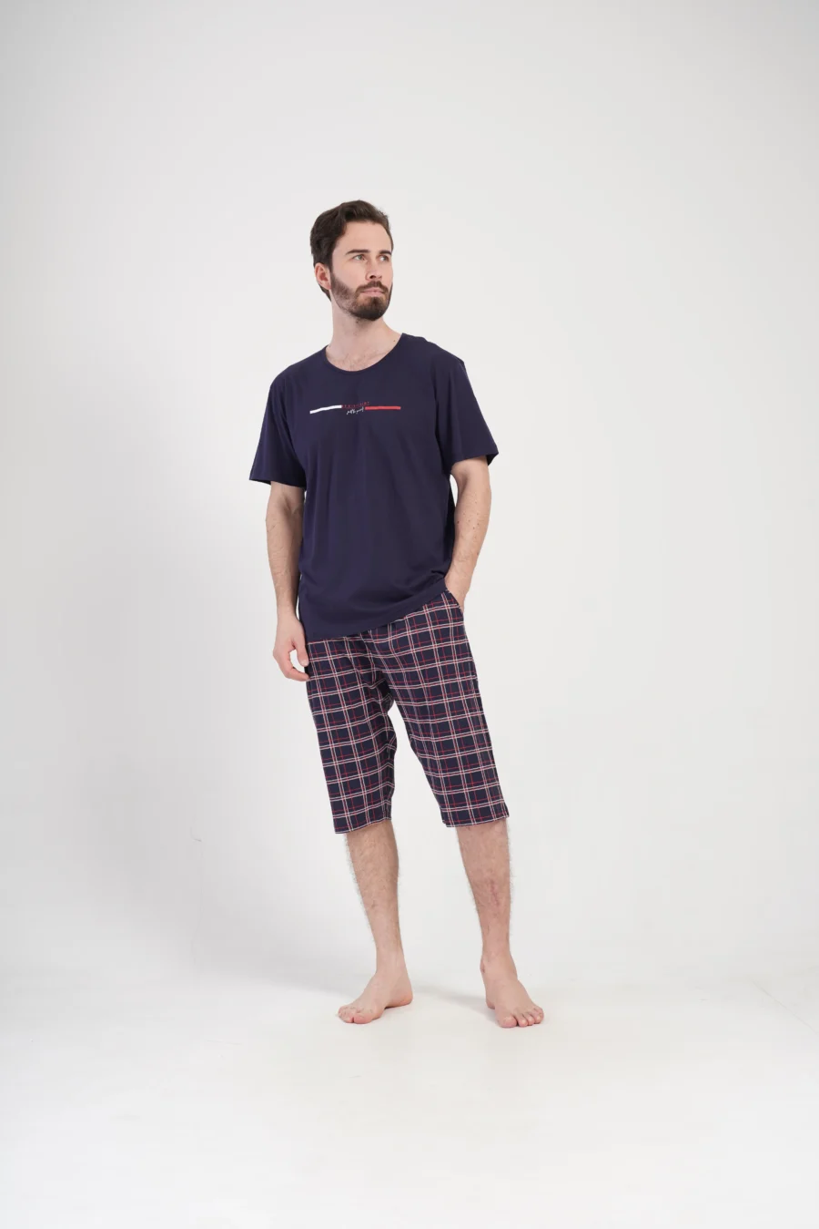Piżama Męska Vienetta Night Comfort, Granatowy, r. 1XL-4XL - obrazek 2