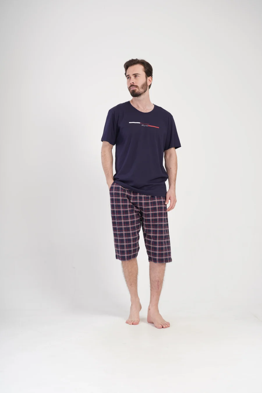 Piżama Męska Vienetta Night Comfort, Granatowy, r. 1XL-4XL - obrazek 3