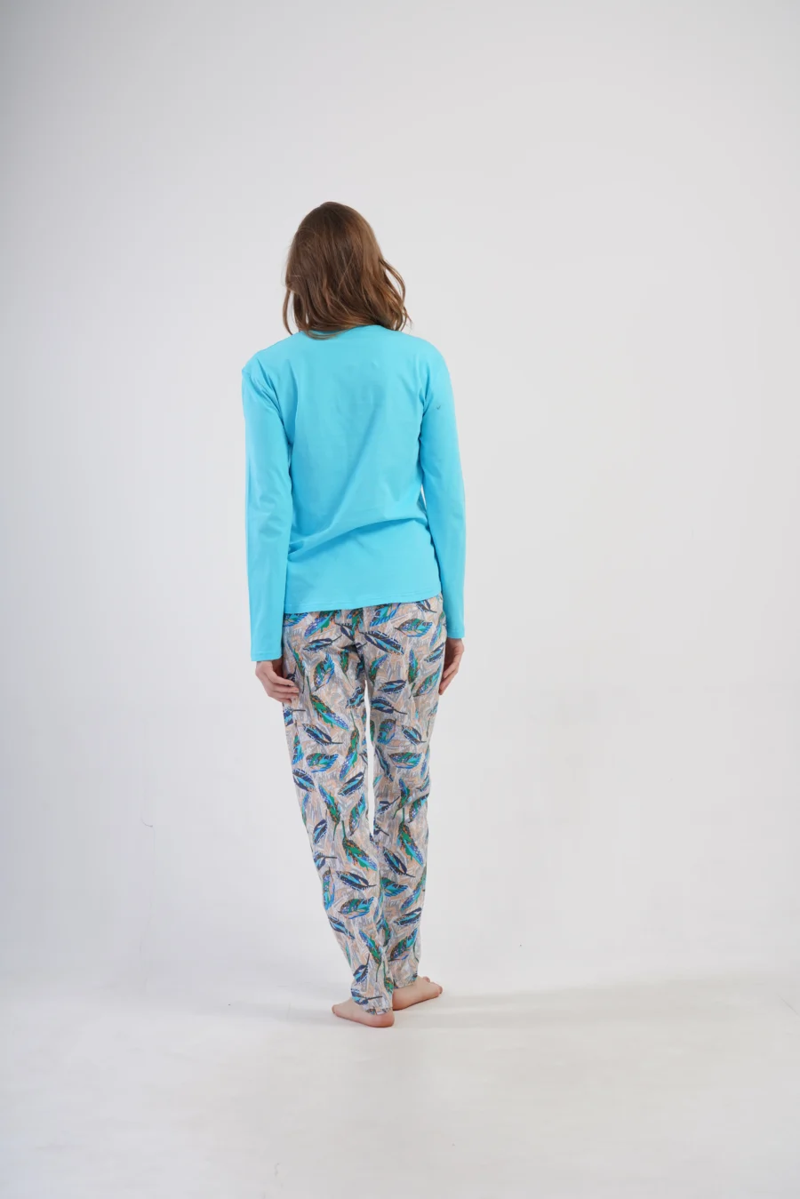 Piżama Damska Vienetta Feather Touch, Turkusowy, r. M-XXL - obrazek 6