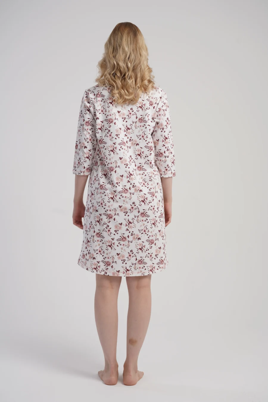 Koszula Nocna Damska Vienetta, Floral Dream, Biały, r. M - XXL - obrazek 4