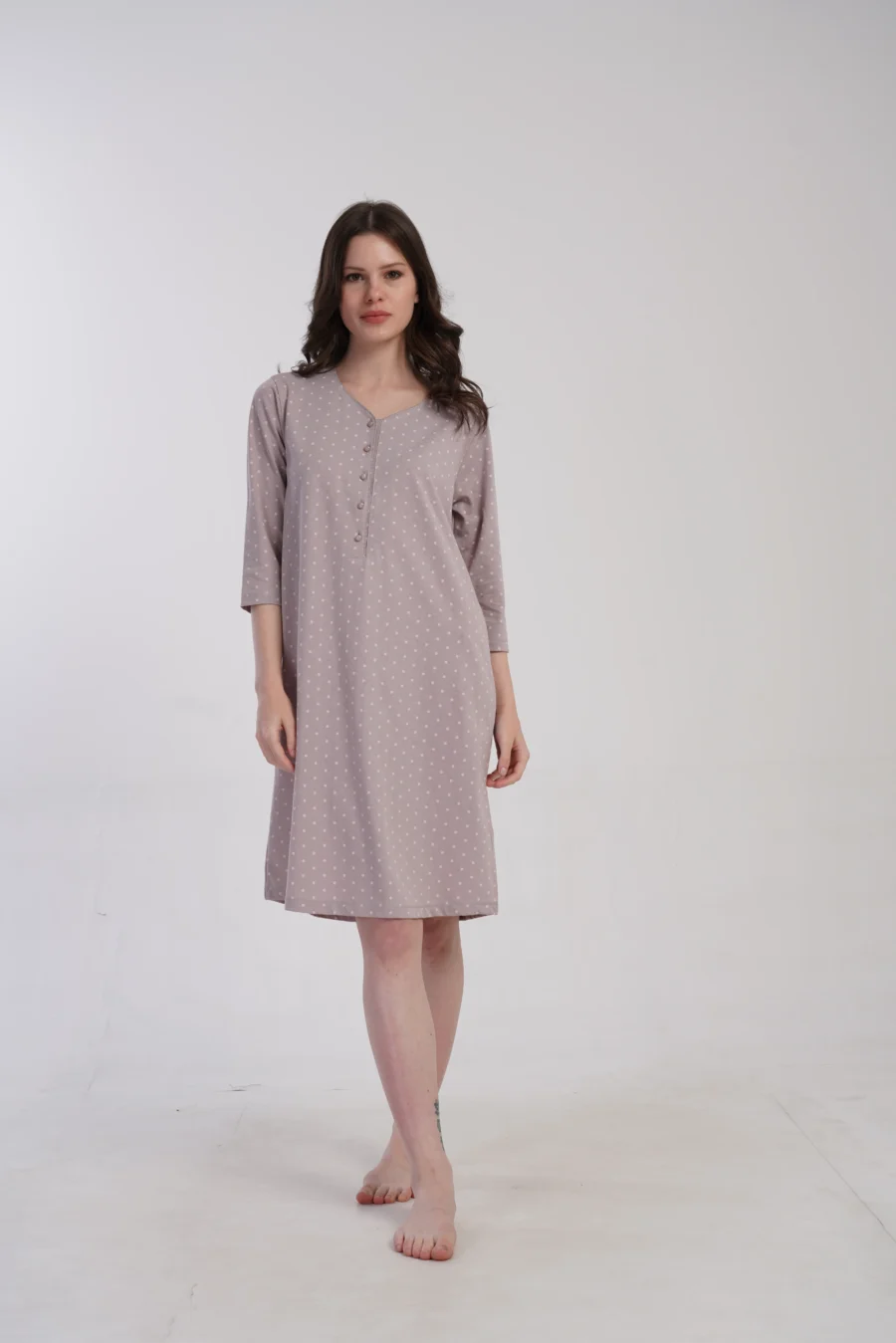 Koszula Nocna Damska Vienetta Soft Elegance, Różowy, r. M - XXL