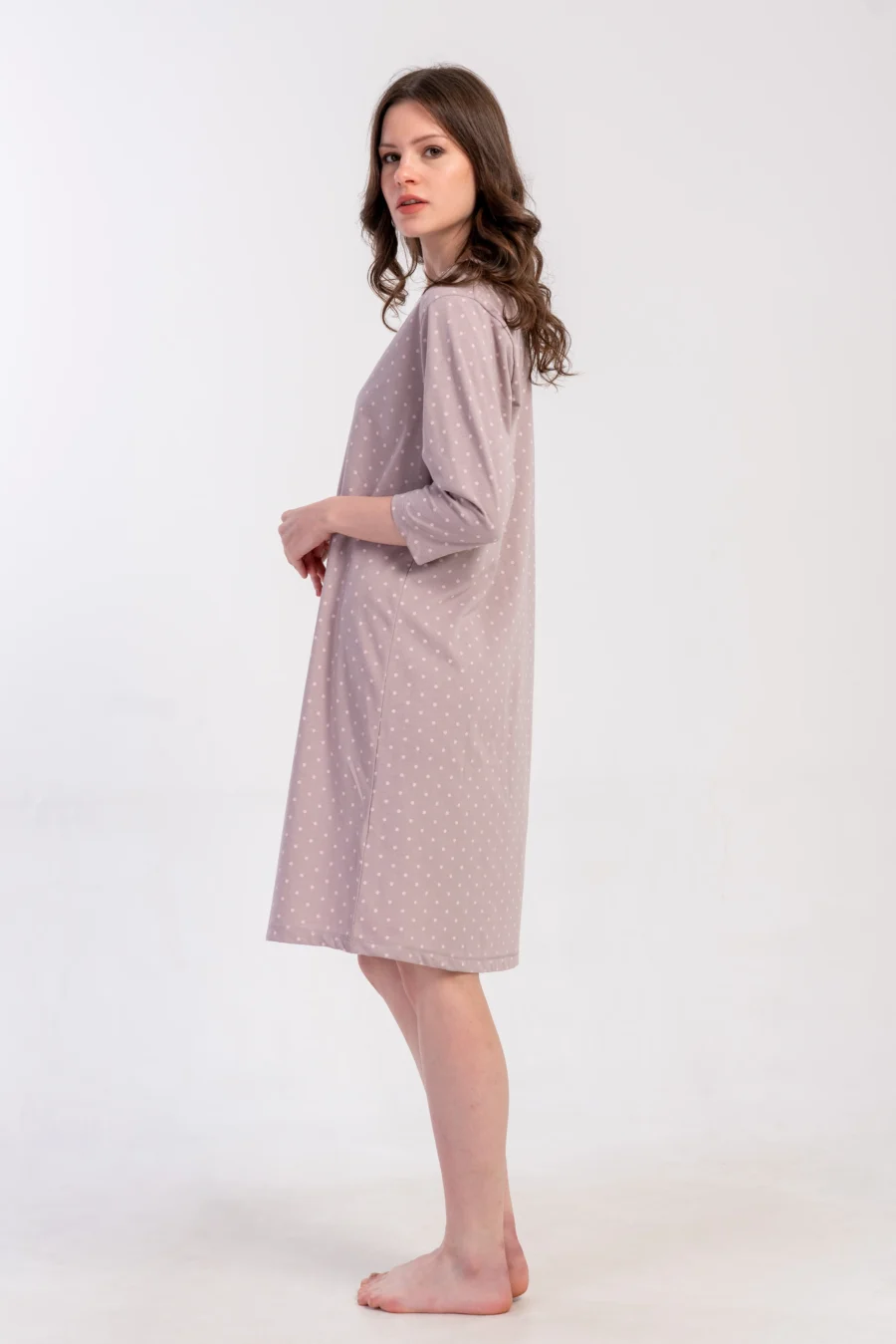 Koszula Nocna Damska Vienetta Soft Elegance, Różowy, r. M - XXL - obrazek 5