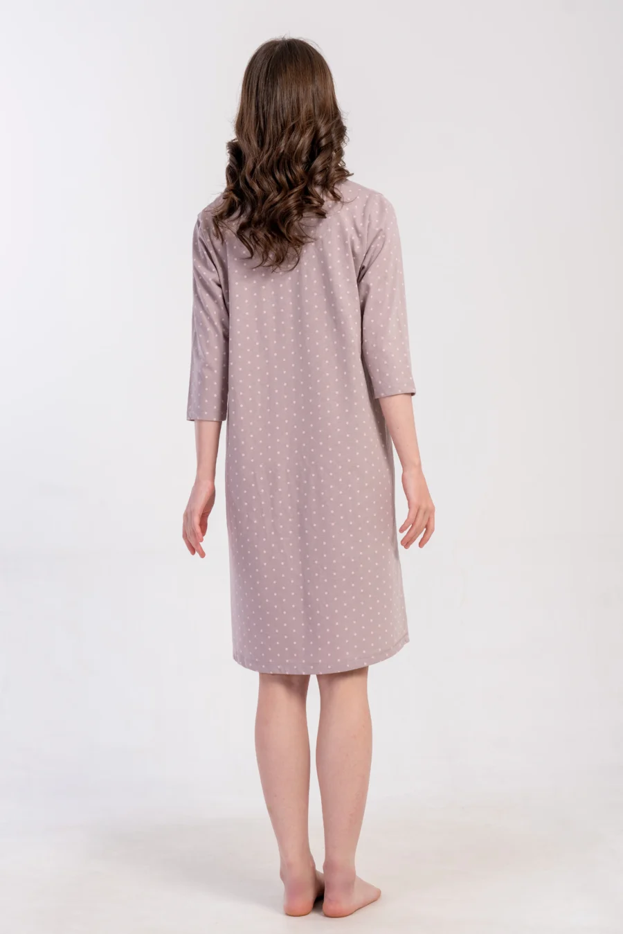 Koszula Nocna Damska Vienetta Soft Elegance, Różowy, r. M - XXL - obrazek 6