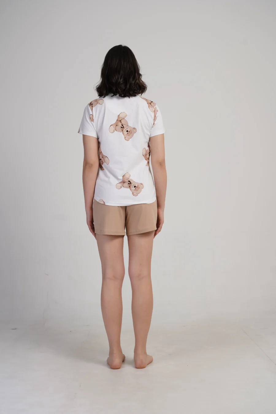 Piżama Damska Vienetta Summer Bears, Biały, S -XL - obrazek 6