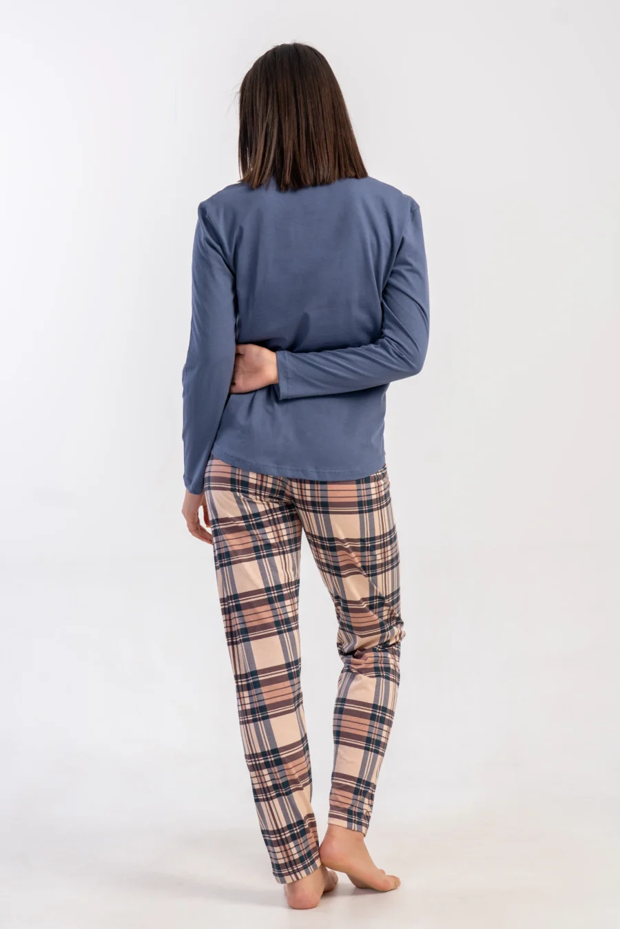 Piżama Damska Vienetta Urban Classic, Niebieski, r. S-XL - obrazek 6