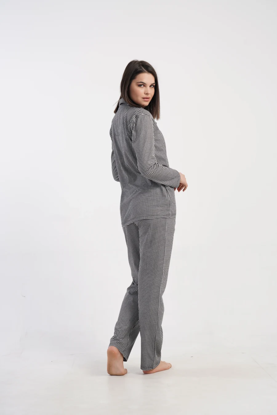 Piżama Damska Vienetta Romantic Hearts, Czarny, r. S-XXL - obrazek 5