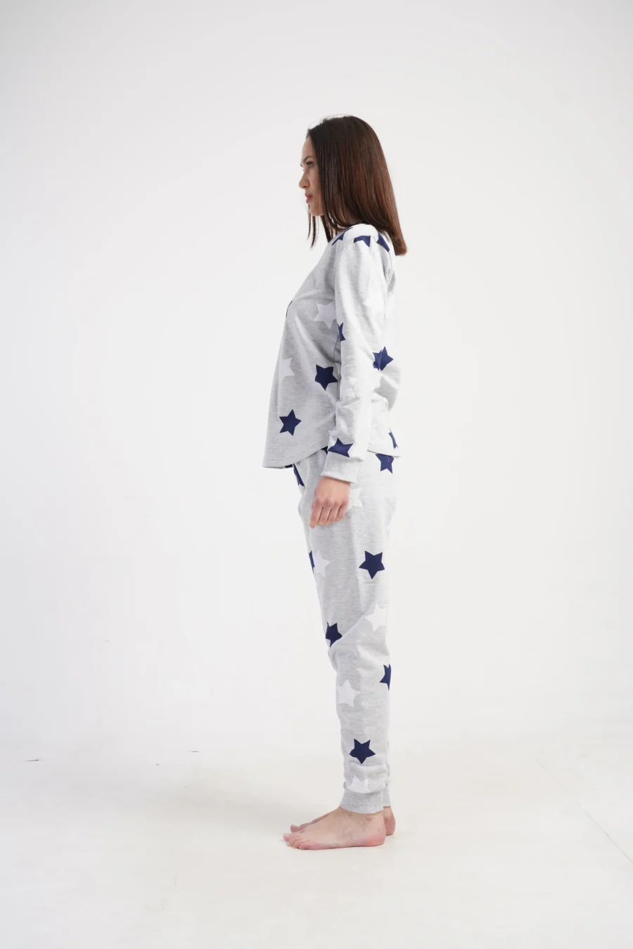 Piżama Damska Vienetta Star Cosiness, Szary, r. S-XL - obrazek 5