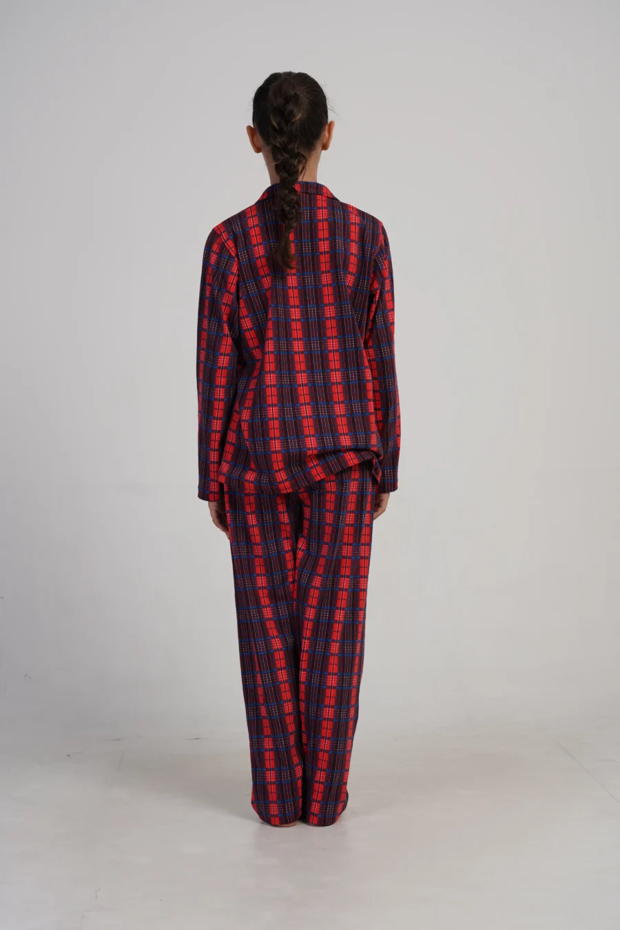 Piżama dziewczęca Vienetta Plaid Dream, Czerwony, r. 128 - 164 - obrazek 6