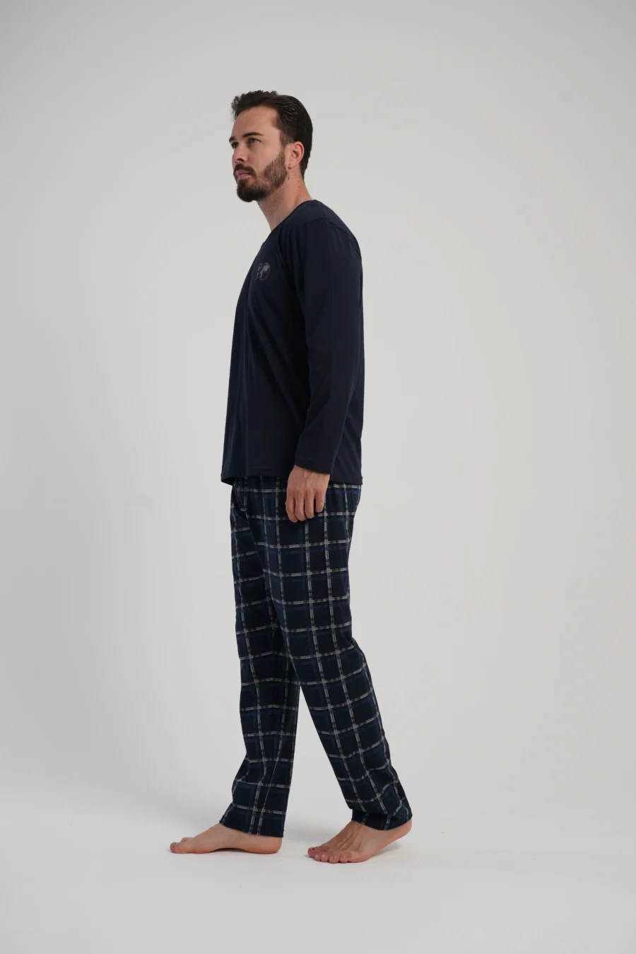 Piżama Męska Vienetta Classic Vibes, Granatowy, r. S-XL - obrazek 4