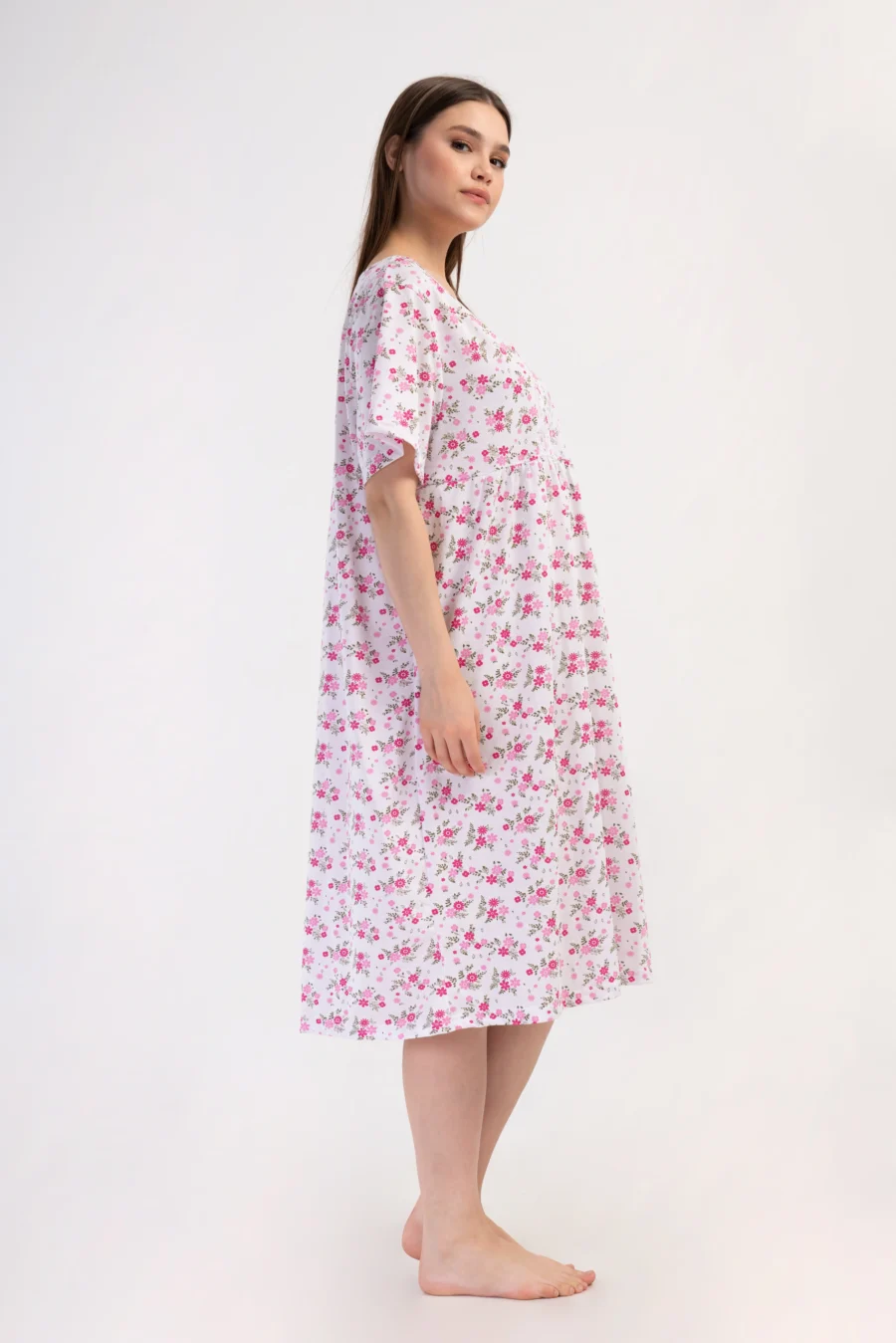 Koszula Nocna Vienetta Flolar Garden, Biały, r. 1XL - 4XL - obrazek 5