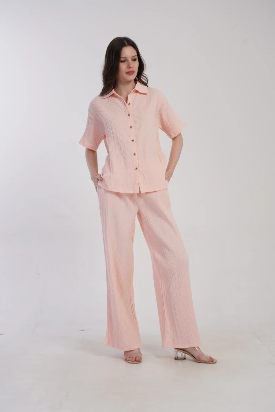 Piżama Damska Vienetta Pastel Dream, Różowy, r. S-XL - obrazek 2