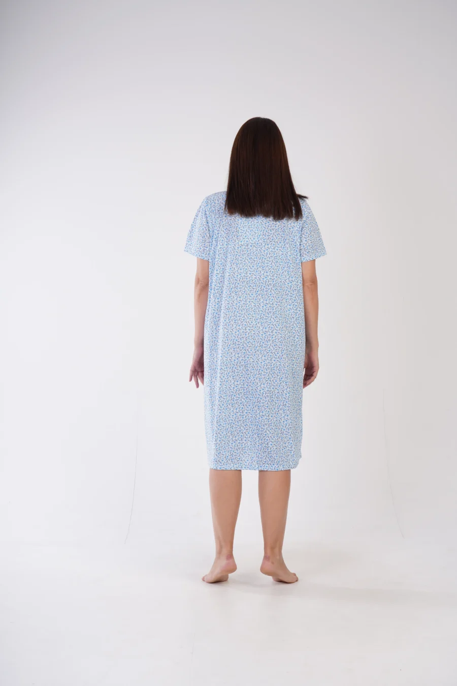 Koszula Nocna Vienetta Blue Flowers, Niebieski, r. 1XL - 4XL - obrazek 5