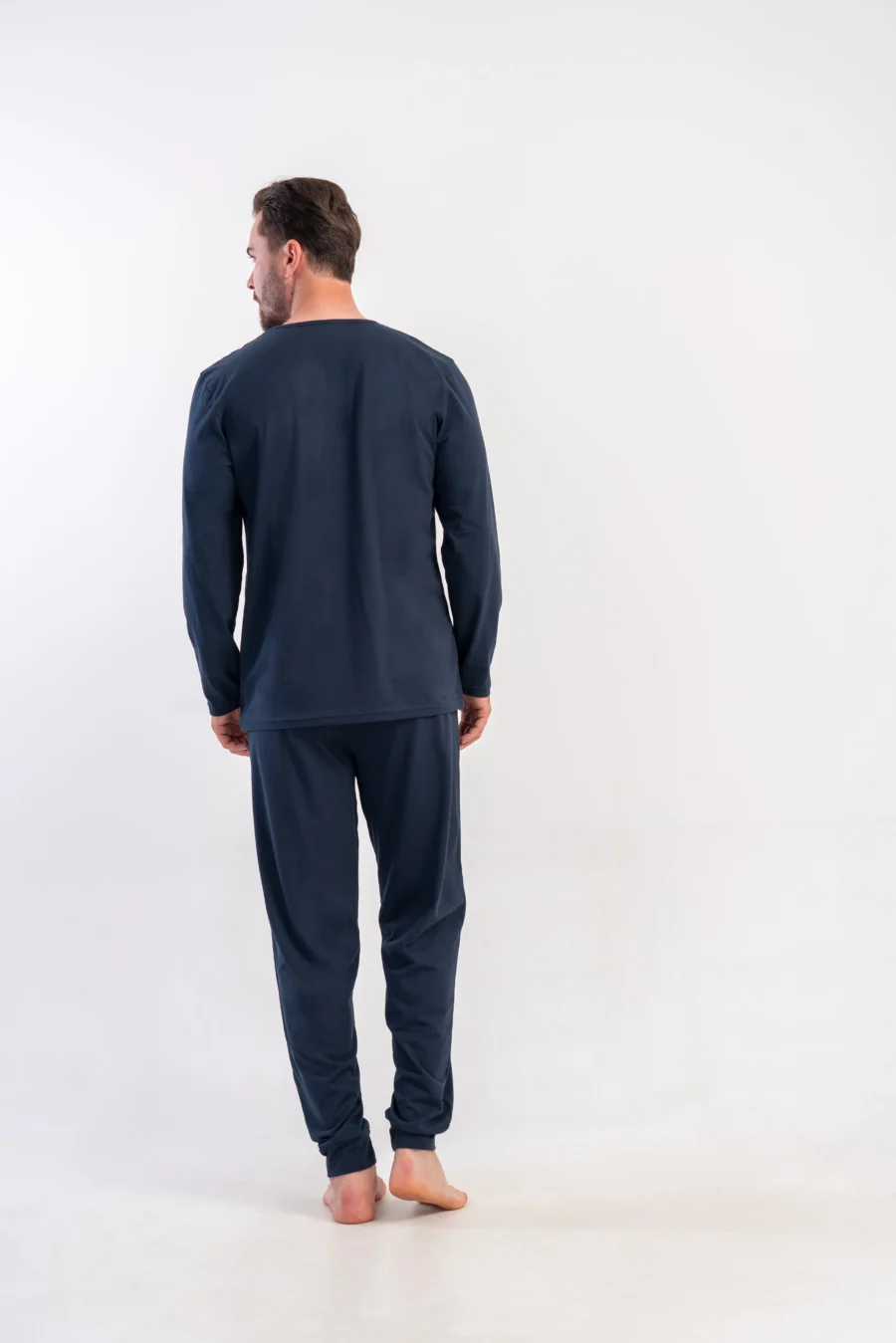 Piżama Męska Vienetta Navy Classic, Granatowy, r. S-XL - obrazek 6